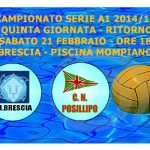 A1 M – Quinta giornata di ritorno – AN Brescia vs CN Posillipo