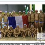 U 15 & 13 – Portofiori San Mauro e Onda Nuoto con la bandiera della Francia