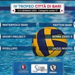 Tornei – Al via domani il IV Trofeo Città di Bari