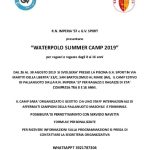 Waterpolo Summer Camp 2019