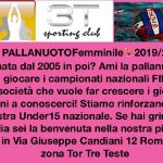 La 3T Sporting Club Frascati cerca ragazze